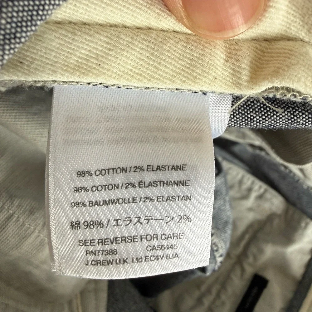 J. CREW 484 Slim-Fit Twill Pant‎ 32x30 (measured 33x29.5) Grey Stretch Career